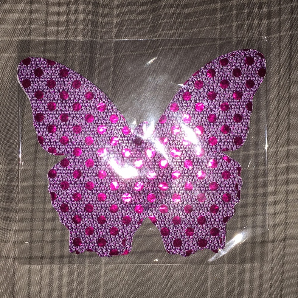 Nipple cover pasties purple butterfly
